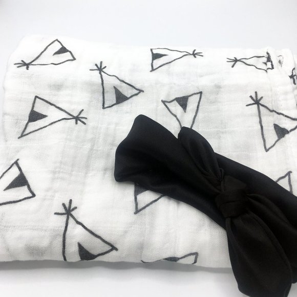 TeePee Swaddle Blanket Set, Baby Blanket Set - Picture 1 of 3